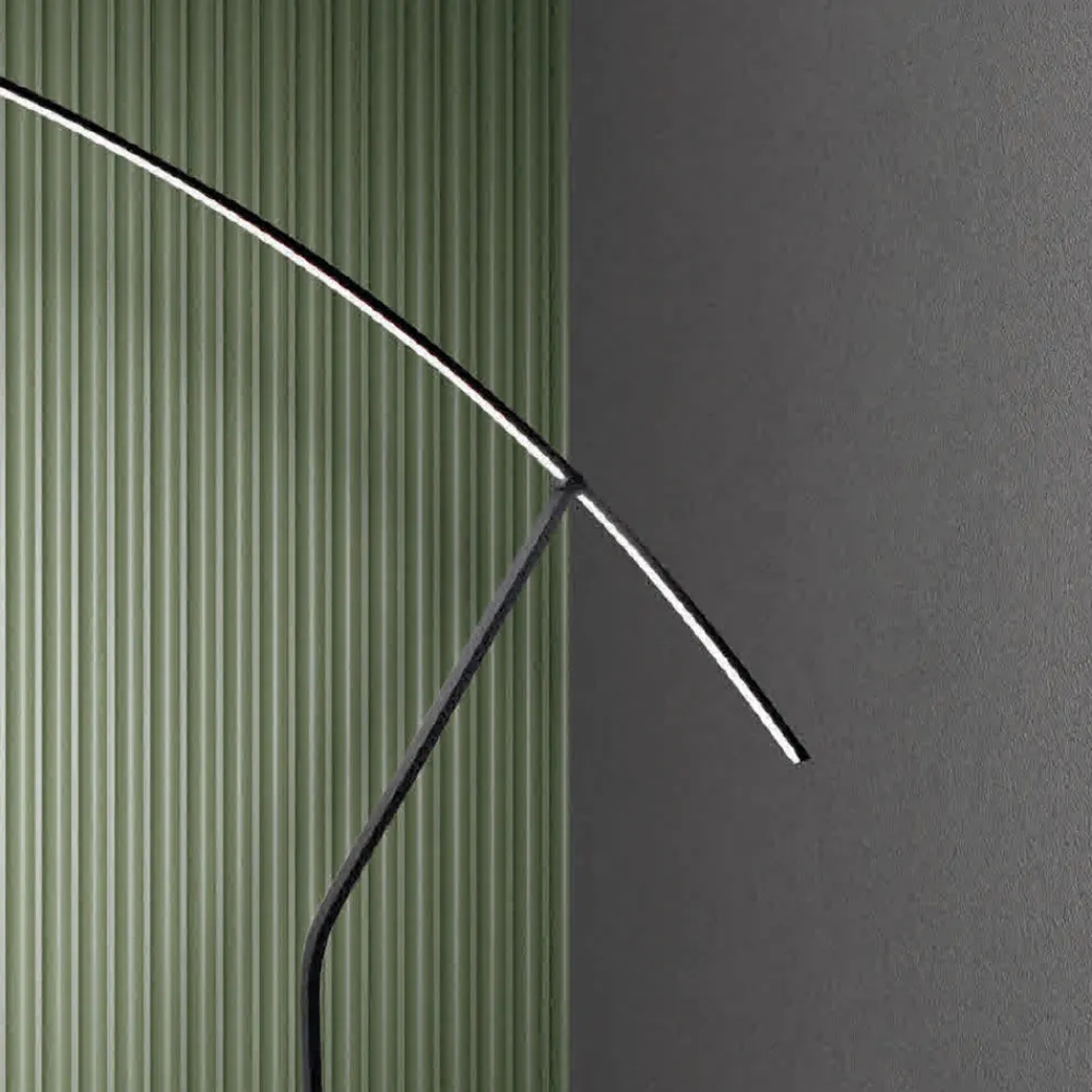 Viadurini Lighting Moderne Stehlampen-Stehlampe aus in verschiedenen Farben lackiertem Metall und dimmbarer LED – Ahorn