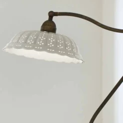 Il Fanale Vintage Stehlampen-Stehlampe aus Keramik gebogen Liberty Design Anita von