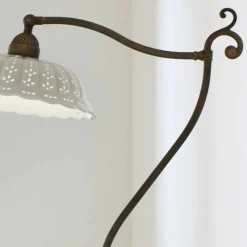 Il Fanale Vintage Stehlampen-Stehlampe aus Keramik gebogen Liberty Design Anita von