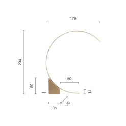 Viadurini Lighting Moderne Stehlampen-Stehlampe aus lackiertem Metall mit dimmbarem LED-Licht – Eukalyptus