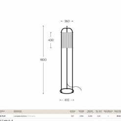 Aldo Bernardi Klassische Stehlampen-Stehlampe aus Messing und Stoff Huà Hikà von