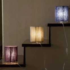 Viadurini by Sideform Moderne Stehlampen-Stehlampe aus Messing und gefärbter Wolle, hergestellt in Italien Evita