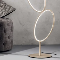 Viadurini Lighting Moderne Stehlampen-Stehlampe aus Metall in Gold-Finish mit dimmbarer LED - Raissa