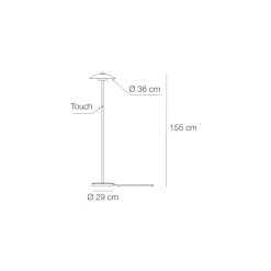Viadurini Lighting Moderne Stehlampen-Stehlampe aus Metall mit verschiedenen Oberflächen Made in Italy - Mira