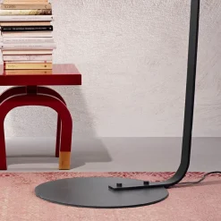 Viadurini Lighting Moderne Stehlampen-Stehlampe aus Metall mit Lampenschirm mit Stoffbezug - Rivella