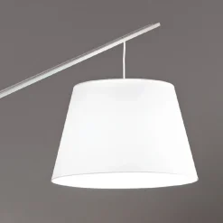 Viadurini Lighting Moderne Stehlampen-Stehlampe aus Metall mit Lampenschirm mit Stoffbezug - Rivella