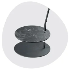 Viadurini Lighting Moderne Stehlampen-Stehlampe aus Metall mit PVC-Schirm mit Stoff bezogen - Adriana