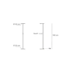 Viadurini Lighting Moderne Stehlampen-Stehlampe aus Metall mit verschiedenen Oberflächen Made in Italy - Lumi