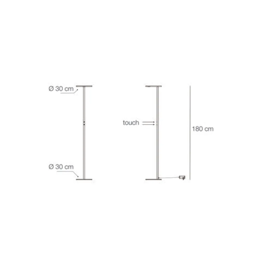 Viadurini Lighting Moderne Stehlampen-Stehlampe aus Metall mit verschiedenen Oberflächen Made in Italy - Lumi