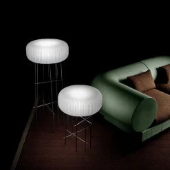 Viadurini Lighting Designer Stehlampen-Stehlampe aus Polyethylen in verschiedenen Größen - Disco