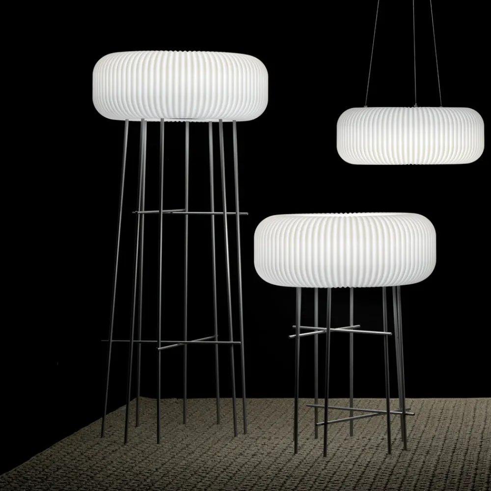 Viadurini Lighting Designer Stehlampen-Stehlampe aus Polyethylen in verschiedenen Größen - Disco