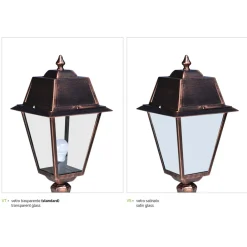 Viadurini Lighting Gartenlampion-Stehlampe für den Außenbereich aus Vintage-Aluminium, hergestellt in Italien – Doroty