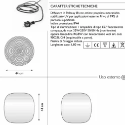 Myyour Lichtmöbel-Stehlampe für Outdoor-Design in 3 Größen, 2 Stück - Pandora S von