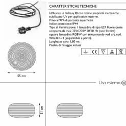Myyour Lichtmöbel-Stehlampe für Outdoor-Design in 3 Größen, 2 Stück - Pandora S von