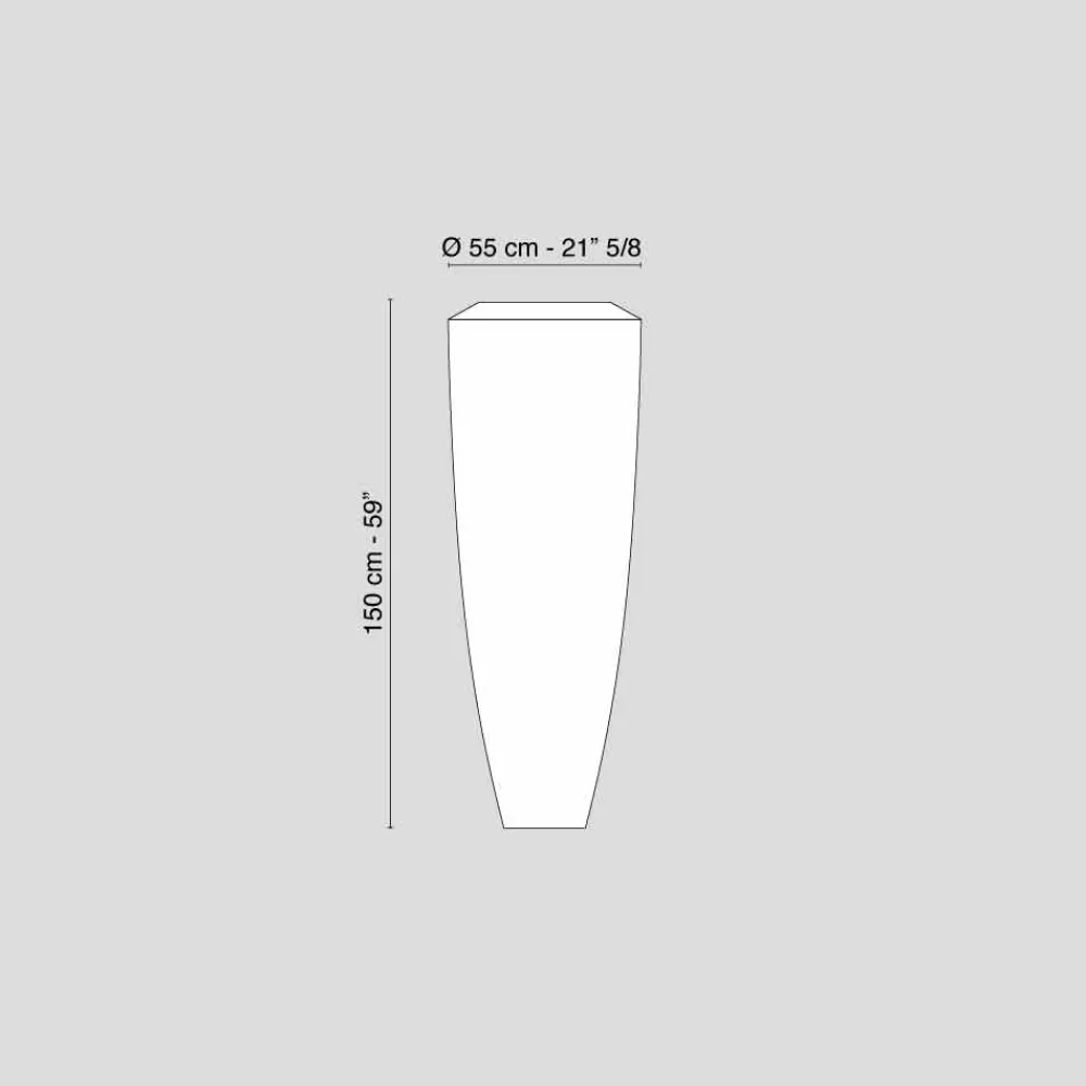 Viadurini Lighting Klassische Stehlampen-Stehlampe Led in modernem Design aus Ldpe Obice Big