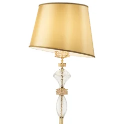 Viadurini Lighting Klassische Stehlampen-Stehlampe mit handgefertigtem Glasschirm Made in Italy - Saline