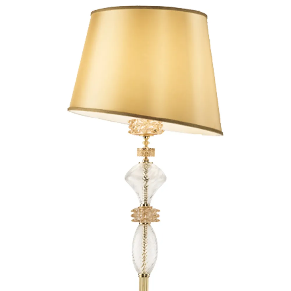 Viadurini Lighting Klassische Stehlampen-Stehlampe mit handgefertigtem Glasschirm Made in Italy - Saline