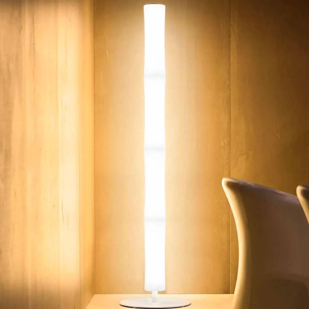 Viadurini Lighting Moderne Stehlampen-Stehlampe mit Lampenschirm aus weißem Polyethylen Made in Italy - Asturien