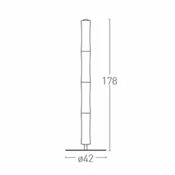 Viadurini Lighting Moderne Stehlampen-Stehlampe mit Lampenschirm aus weißem Polyethylen Made in Italy - Asturien