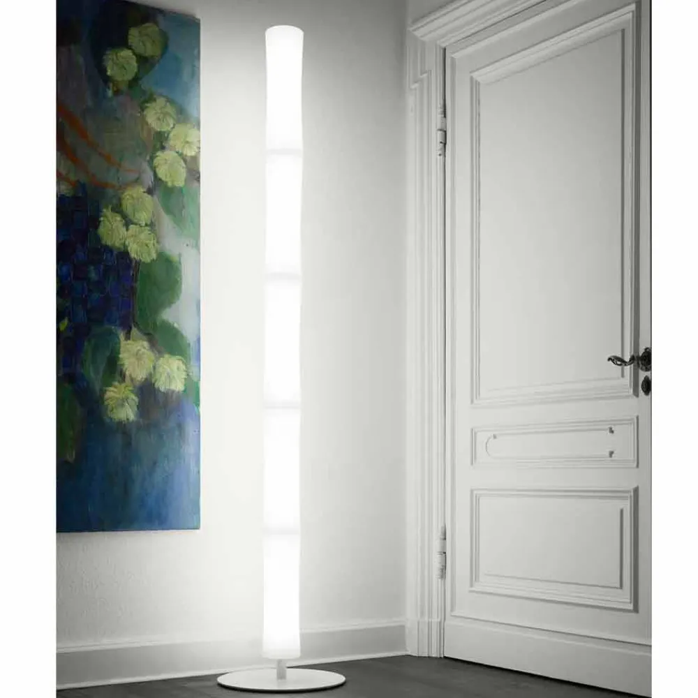 Viadurini Lighting Moderne Stehlampen-Stehlampe mit Lampenschirm aus weißem Polyethylen Made in Italy - Asturien