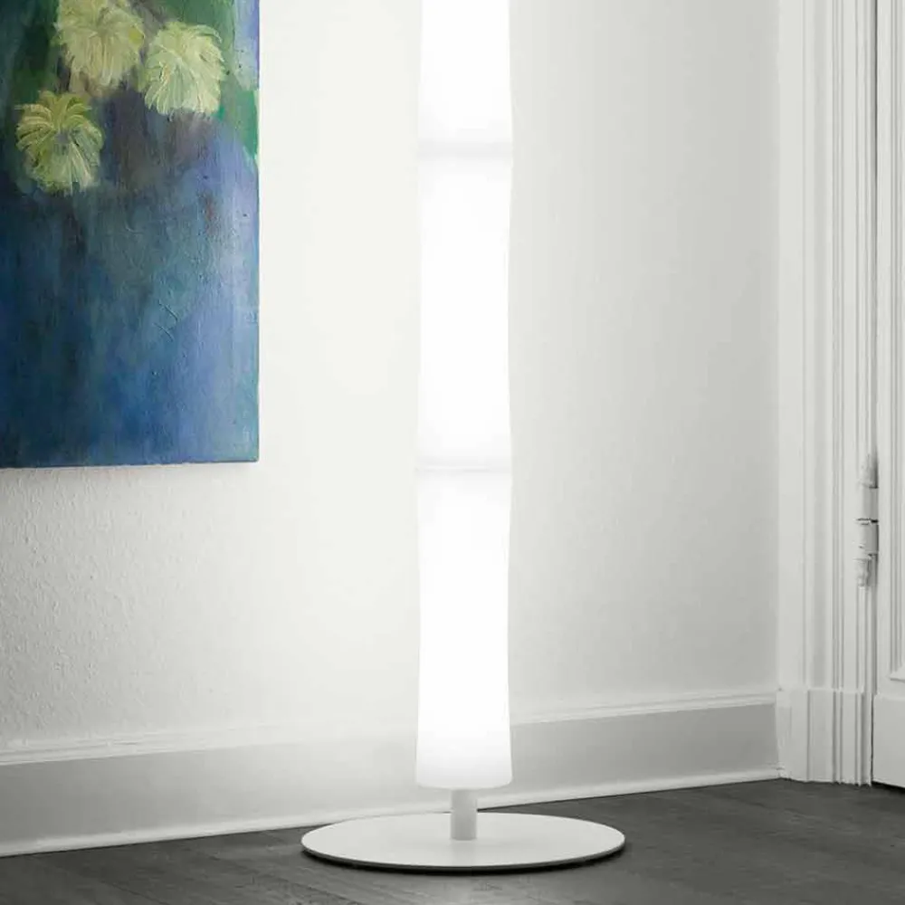 Viadurini Lighting Moderne Stehlampen-Stehlampe mit Lampenschirm aus weißem Polyethylen Made in Italy - Asturien