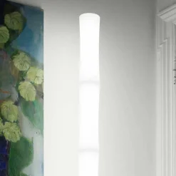 Viadurini Lighting Moderne Stehlampen-Stehlampe mit Lampenschirm aus weißem Polyethylen Made in Italy - Asturien