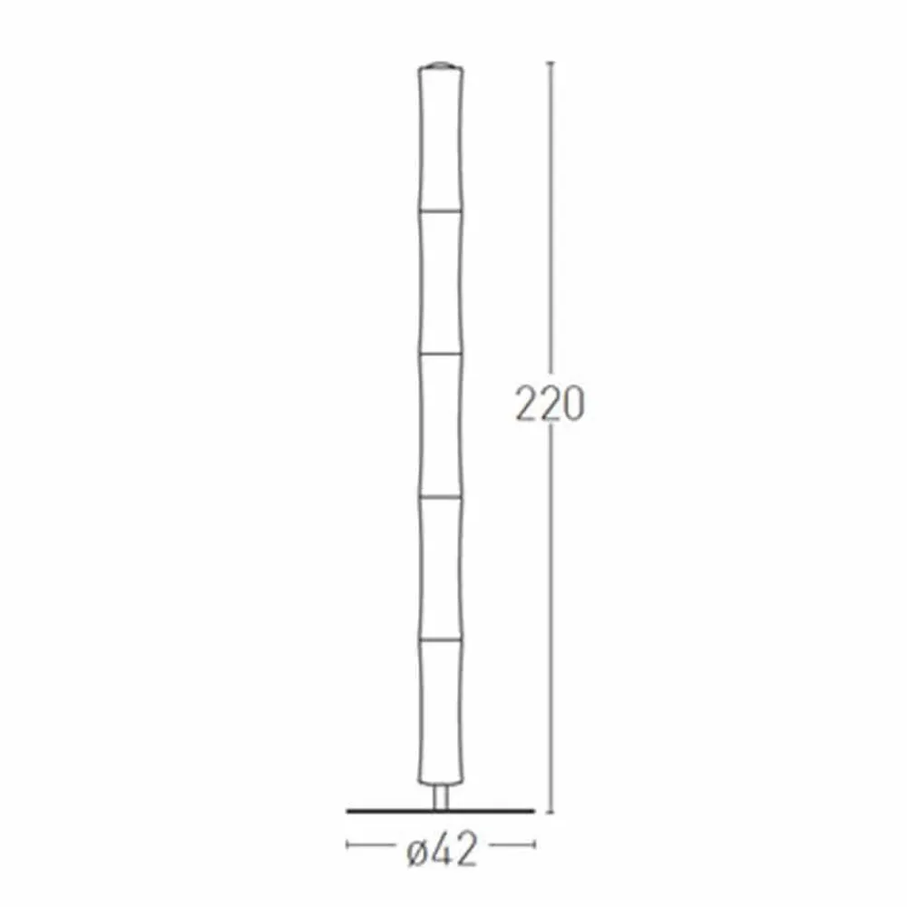 Viadurini Lighting Moderne Stehlampen-Stehlampe mit Lampenschirm aus weißem Polyethylen Made in Italy - Asturien