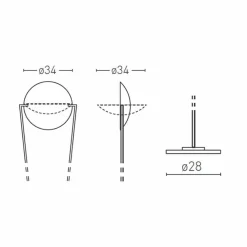 Viadurini Lighting Moderne Stehlampen-Stehlampe mit Metallstruktur und integrierter LED Made in Italy - Rione