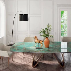 Viadurini Living Moderne Stehlampen-Stehlampe mit schwarzem Carbon-Stiel, hergestellt in Italien – Terni