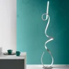 Viadurini Lighting Moderne Stehlampen-Stehlampe mit Struktur aus lackiertem Metall mit LED-Licht - Lumino