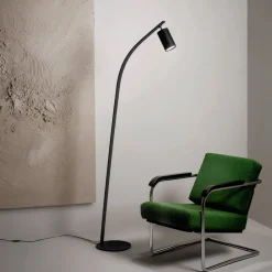 Viadurini Lighting Moderne Stehlampen-Stehlampe mit verstellbarem Strahler und zweitem Licht auf der Rückseite – Kampfer