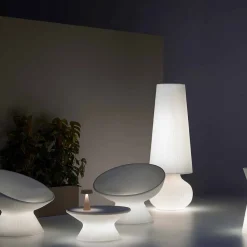 Viadurini Lighting Design Beleuchtung-Stehleuchte für den Außenbereich mit Polyethylenstruktur Made in Italy - Desmond