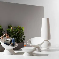 Viadurini Lighting Design Beleuchtung-Stehleuchte für den Außenbereich mit Polyethylenstruktur Made in Italy - Desmond