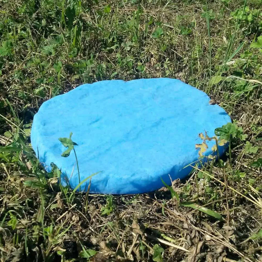 Viadurini in the Garden Lichtmöbel-Steinförmiger Gartenmarker Fluo Weiß oder Blau 4 Stück - Stein