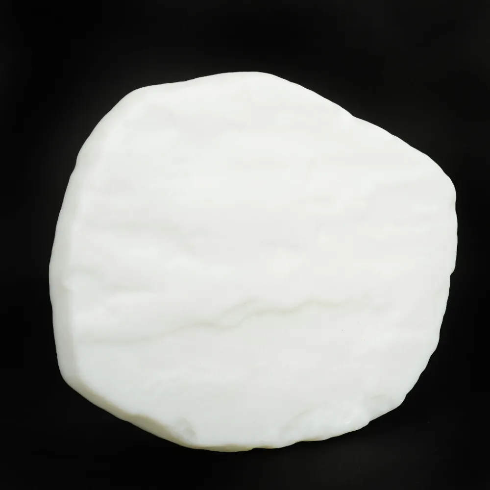 Viadurini in the Garden Lichtmöbel-Steinförmiger Gartenmarker Fluo Weiß oder Blau 4 Stück - Stein