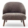 Viadurini Living Moderne Sessel-Stoff Lounge Chair mit Massivholzsockel Made in Italy - Pepina