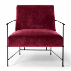 Viadurini Living Moderne Sessel-Stoff Wohnzimmer Sessel mit Metallstruktur Made in Italy - Manila