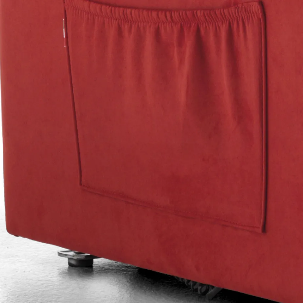 Viadurini Living Aufstehsessel Und Massagesessel-Stoff-Liftsessel mit Lift-, Relax- und Bettfunktion – Romina