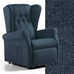 Viadurini Living Aufstehsessel Und Massagesessel-Stoff-Liftsessel mit Lift-, Relax- und Bettfunktion – Romina