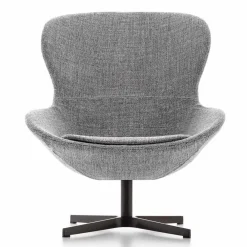 Viadurini Living Moderne Sessel-Stoffsessel mit drehbarer Basis aus Edelmetall Made in Italy - Papaya