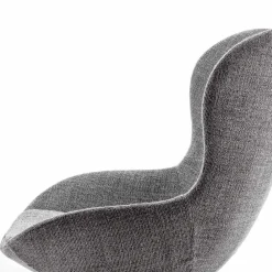 Viadurini Living Moderne Sessel-Stoffsessel mit drehbarer Basis aus Edelmetall Made in Italy - Papaya