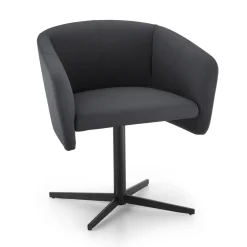 Viadurini Living Bürostühle-Stoffsessel mit Drehsockel aus Luxusmetall Made in Italy - Bergen