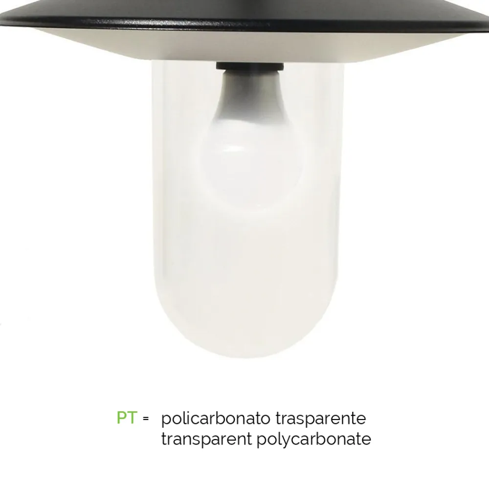 Viadurini Lighting Gartenlampion-Straßenlampe im Vintage-Stil mit 3 Lichtern aus Aluminium, hergestellt in Italien – Belen