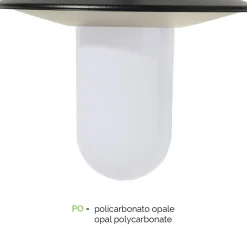 Viadurini Lighting Gartenlampion-Straßenlampe im Vintage-Stil mit 3 Lichtern aus grauem Aluminium, hergestellt in Italien – Belen