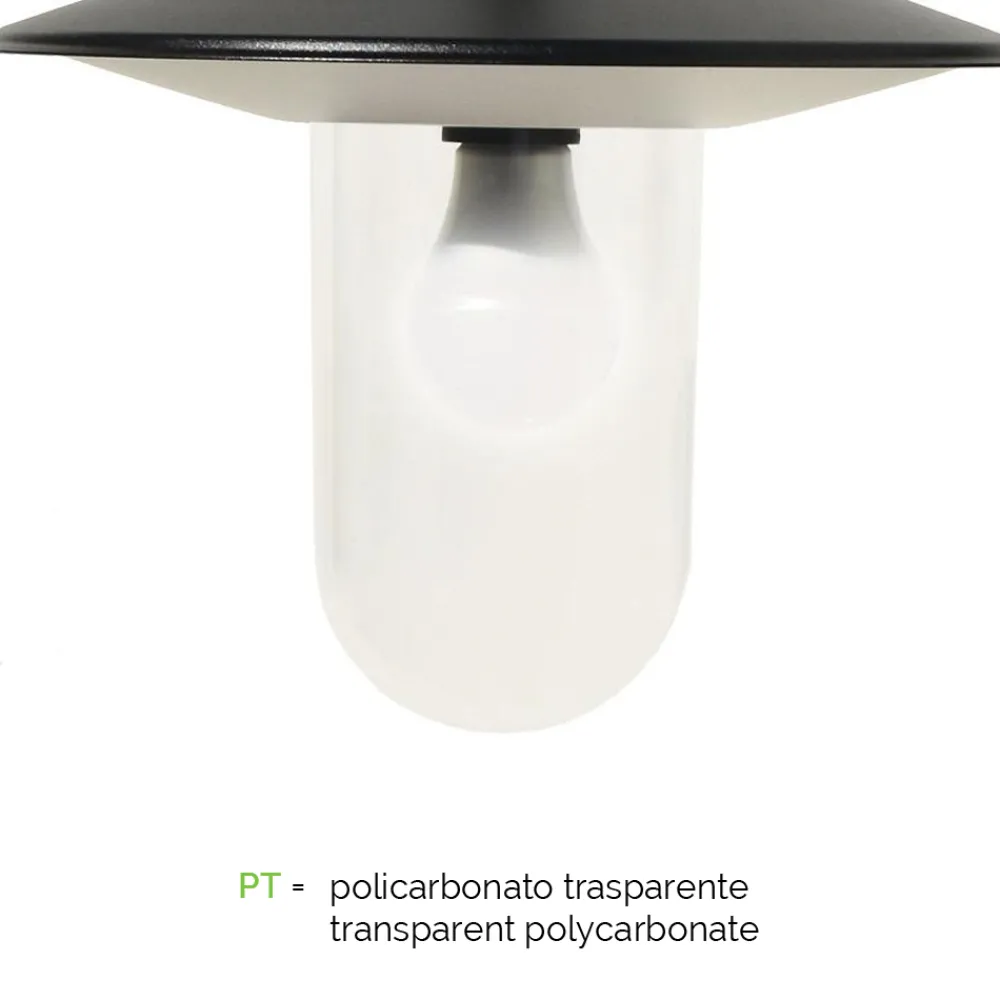 Viadurini Lighting Gartenlampion-Straßenlampe im Vintage-Stil mit 3 Lichtern aus grauem Aluminium, hergestellt in Italien – Belen