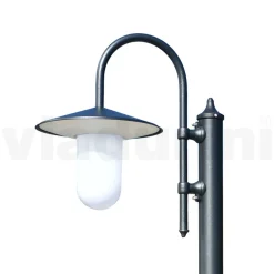 Viadurini Lighting Gartenlampion-Straßenlaterne im Vintage-Stil aus anthrazitgrauem Aluminium, hergestellt in Italien – Belen