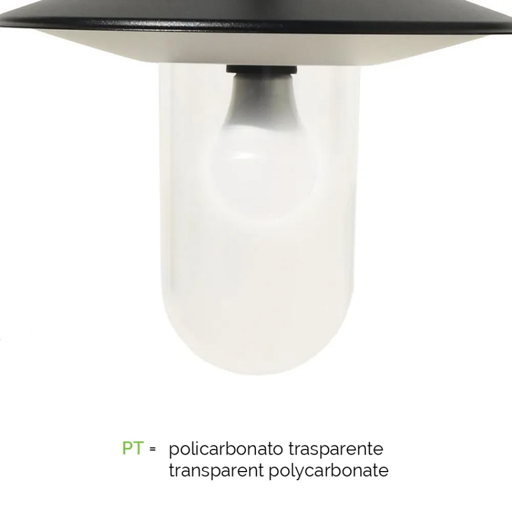 Viadurini Lighting Gartenlampion-Straßenlaterne im Vintage-Stil aus anthrazitgrauem Aluminium, hergestellt in Italien – Belen