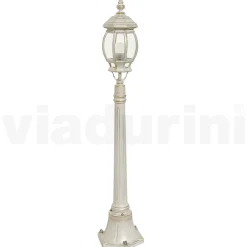 Viadurini Lighting Gartenlampion-Straßenlaterne im Vintage-Stil aus weißem Aluminium, hergestellt in Italien – Dodo