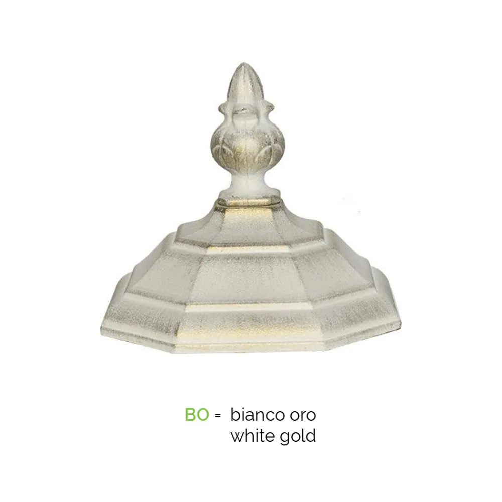 Viadurini Lighting Gartenlampion-Straßenlaterne im Vintage-Stil aus weißem Aluminium, hergestellt in Italien – Dodo