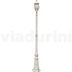 Viadurini Lighting Gartenlampion-Straßenlaterne im Vintage-Stil aus weißem Aluminium, hergestellt in Italien – Dodo